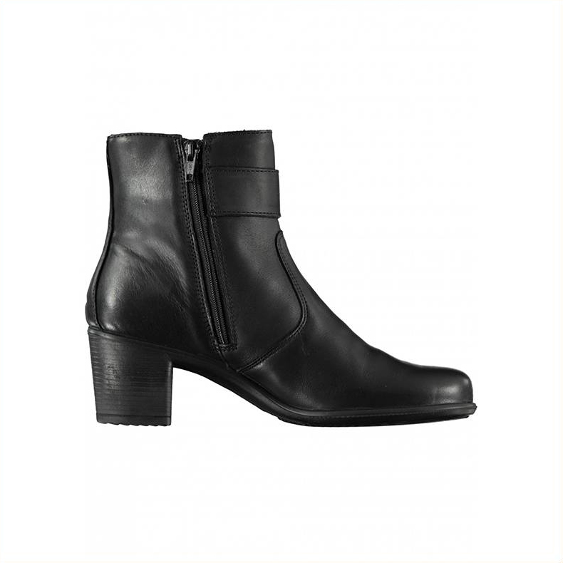 ENVAL SOFT Damen Schnürschuhe – Aus Leder, Mit Keilabsatz, Schwarz – Bequeme Alltagsschuhe