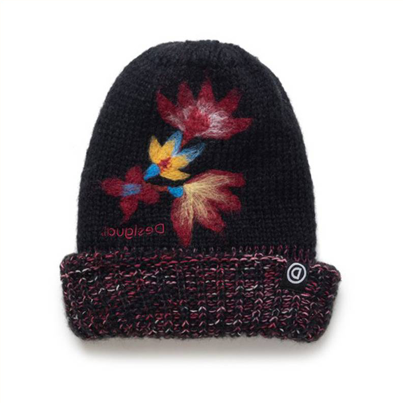 Desigual Hat Twist 20WAHK07 Nero Colore Nero Tipo Cappello