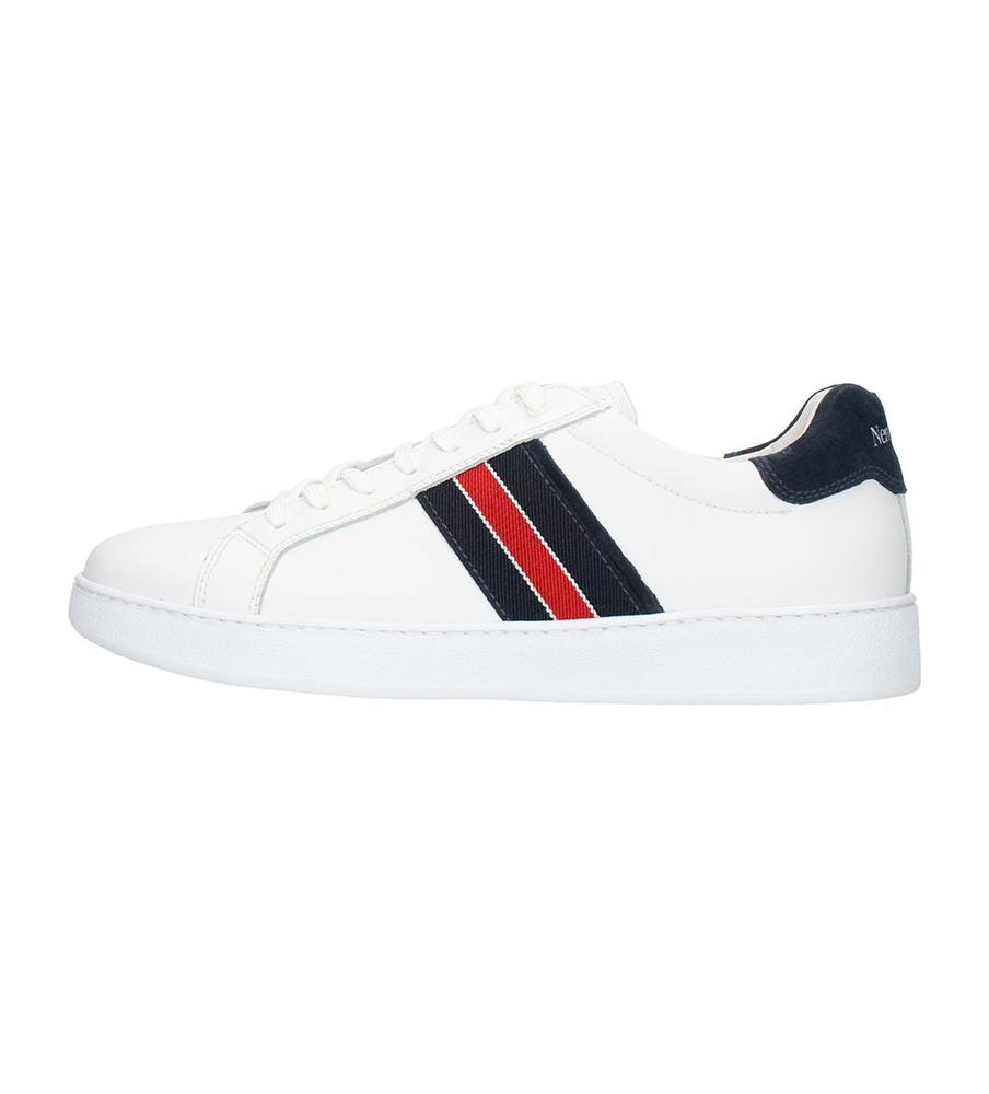 Sneakers Uomo Bassa in Pelle Blu Hold Delavé Plantare Estraibile - Nero  Giardini - Mario Spatarella
