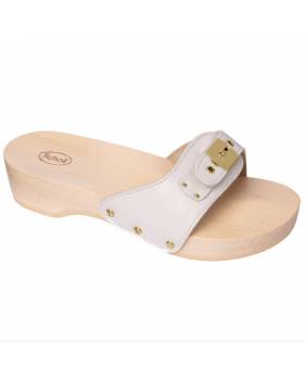Sandale à Talon Scholl Pescura Heel Pour Femme - Cuir, Semelle Ergonomique, Confortable