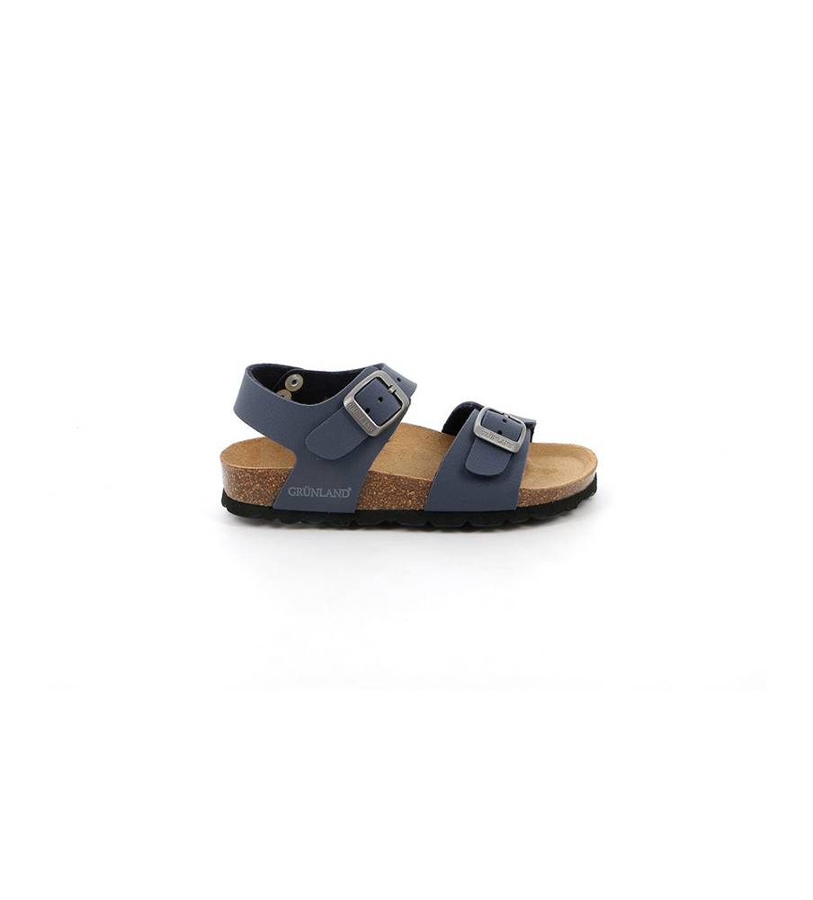 Grunland sandali da bambino luce con fascetta e cinturino in vera pelle