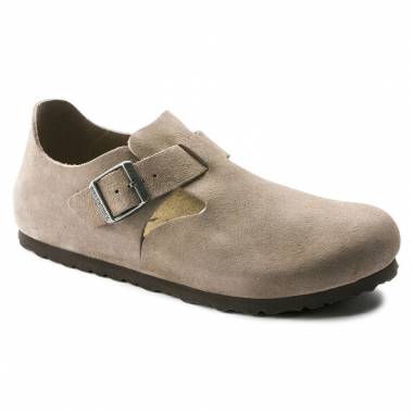 Birkenstock London BS Taupe Suede Leather