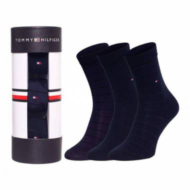 Tommy Hilfiger TH Women Sock 3P Lux Giftbox Navy