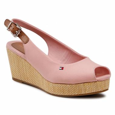 Tommy Hilfiger Iconic Elba Sling Wedge 04788 Shooting Pink