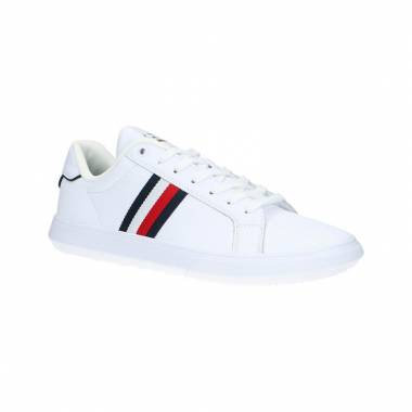 Tommy Hilfiger Corporate Leather Cup Stripes 04732 White