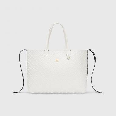 Tommy Hilfiger Iconic Tommy Tote Mono AW0AW14768 White