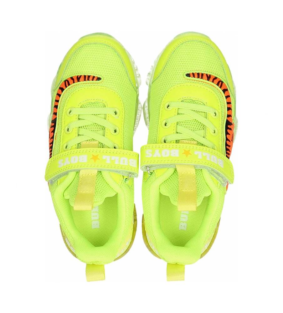 Sneakers Bull Boys Bassa - Giallo Fluo, Pelle Sintetica/Tessuto, Modello DNAR5010 - Foto 6