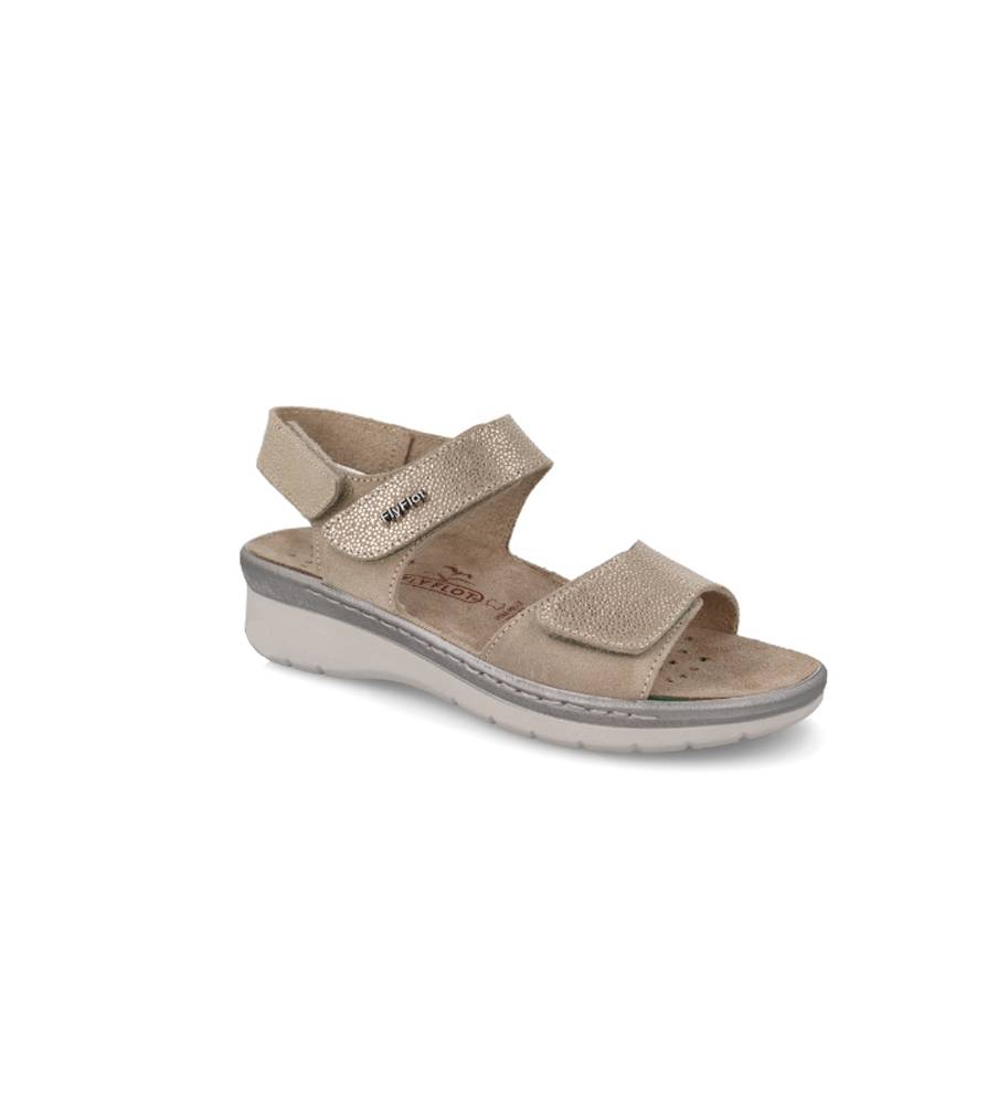 Fly Flot Sandalo Donna In Microfibra Stretch – Suola Antishock E Sottopiede Evopell