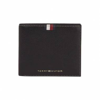 Tommy Hilfiger TH Corp Leather CC and Coin 11601 Black