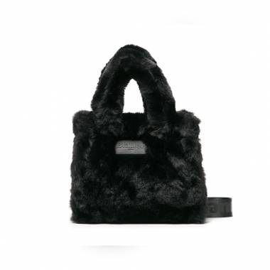 Blauer Fur Shopping Bag Pasa02 Black