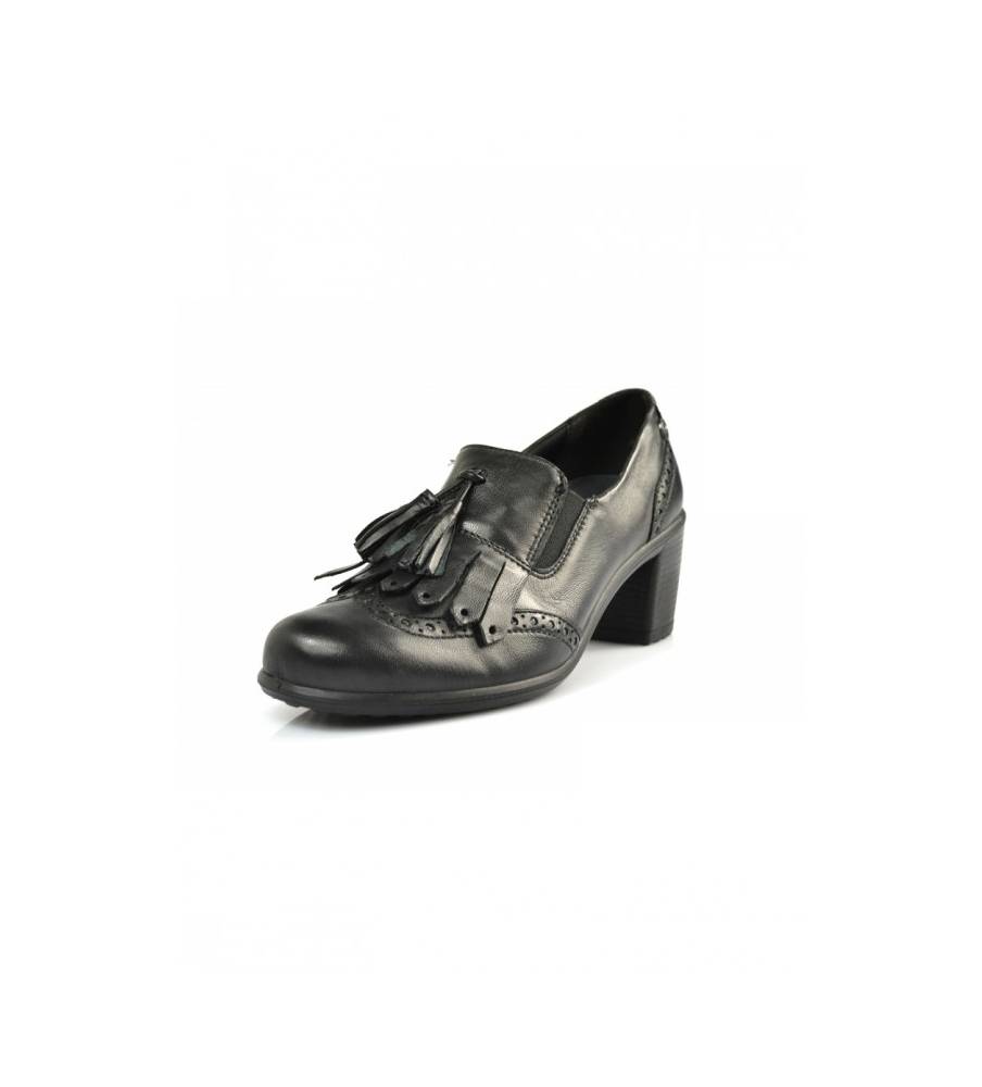 Cinzia Soft IP1Mary Nero Sandali Confort Donna pelle zeppa - Vitiello Calzature