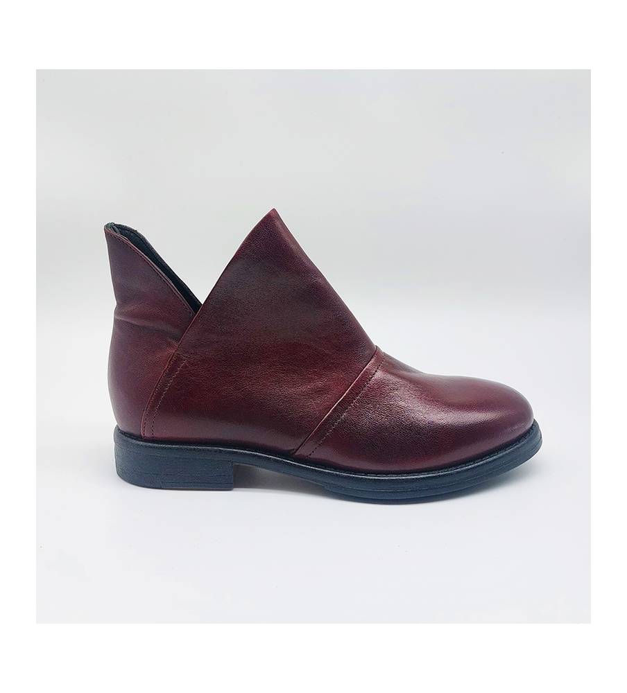 New Rock Stivaletti Tronchetto In Pelle Modello Tower M.106-C45 – Tacco 8 Cm, Zeppa 6 Cm, Decorazioni Metalliche A Ossa – Unisex, Made In EU - 2