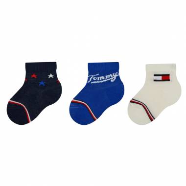 Tommy Hilfiger Baby Sock 3P Iconic Giftbox Tommy Original