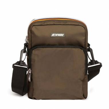 K-way Erloy Bags Shoulder Bag K7116VW Brown Corda