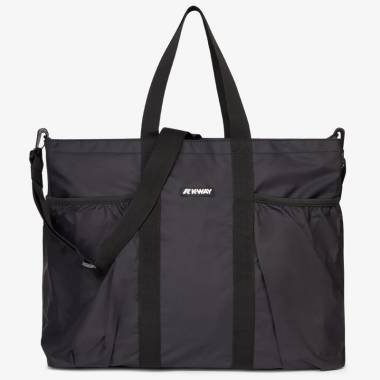 K-way Saint Malo Tote Bag K4122LW Black Pure