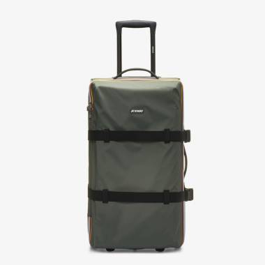 K-way Luggage Bag Medium Trolley Blossac M Green Blackish - Black
