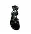 Creative Sandalo Artigianale Donna Vit. Crast Nero Made in Italy
