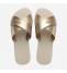 Havaianas Ciabatta Donna Beige Aqua Metallic
