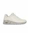 Skechers Sneakers Donna Bianco Uno Safari Time  White/Leopard