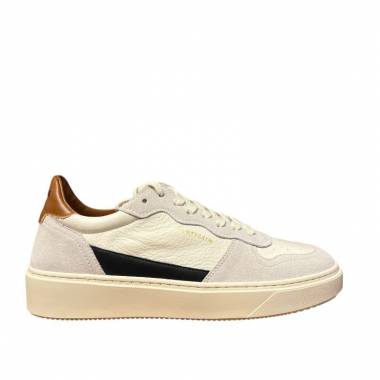 THE76 Sneakers Uomo Pull U09 Pelle Ice/Beige