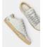Crime London Sneakers Uomo Distressed LO  2.0 Light Grey Pelle 19053 White
