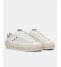 Crime London Sneakers Donna SK8 Distessed Platform Silver Dust 29052 White