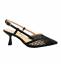Francesco Milano Slingback Donna Pelle/Mesh Nero
