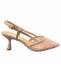 Francesco Milano Slingback Donna Pelle/Mesh Cipria
