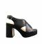 Janet&Janet Sandalo Donna Pelle  Nero Giselle