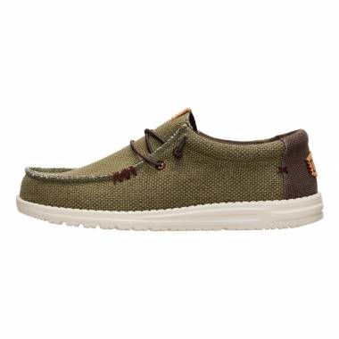 Hey Dude Sneakers Uomo Wally Braided 40003 Burnet Olive/Delicioso Brown