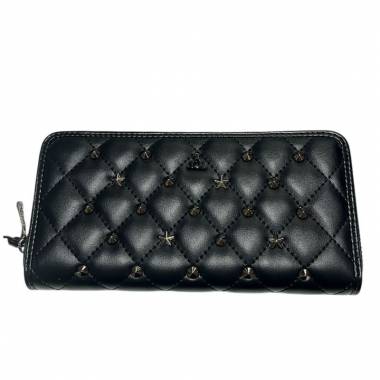 L'Atelier du Sac Wallet Rebel Iconic Fleur 17564 Black