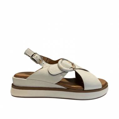 INUOVO Sandalo Donna Pelle Crema 113138