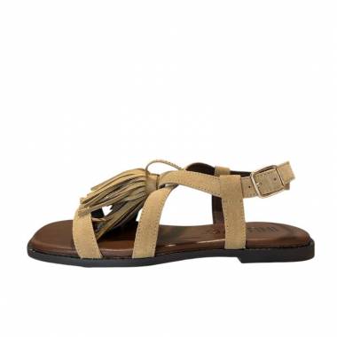 INUOVO Sandalo Donna Pelle Suede Tan E35019