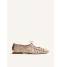 Gioseppo Ballerina Donna in Pelle Intrecciata Worden 79106-P Platino