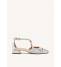 Gioseppo Ballerina in Pelle Intrecciata Silver Donna Brillion 75560
