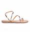 Nicolas Lainas Sandalo Oro Donna 63T Gold Suola Nude