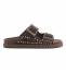 Colors of California Sandalo Donna Slowfiw in pelle scamosciata e Strass Moka BIOW605N
