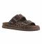 Colors of California Sandalo Donna Slowfiw in pelle scamosciata e Strass Moka BIOW605N