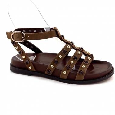 INUOVO Sandalo Donna Pelle Suede Sigaro D51002