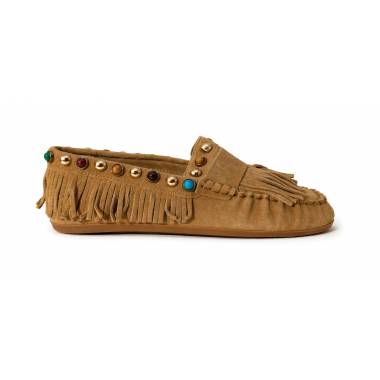 INUOVO Mocassino Donna Cow Suede Tan E29015