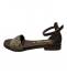 Creative Sandalo Artigianale Donna Treccia Taupe/TdM Made in Italy