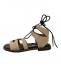 Creative Sandalo Artigianale Donna Crosta Sabbia Made in Italy