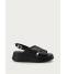Frau Sandalo conn Plateau Donna Nappa Nero 04M4