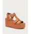 Frau Sandalo con Plateau Donna Nappa Noce 04M9