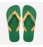 Havaianas Brasil Logo Infradito Unisex Green/Yellow 4110850