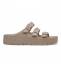 Birkenstock Ciabatta Donna Florida Platform III Eva Gray Taupe Claz.S