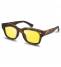Excape Occhiale da Sole Uomo Donna Marrone 18.4  - Lenti Giallo