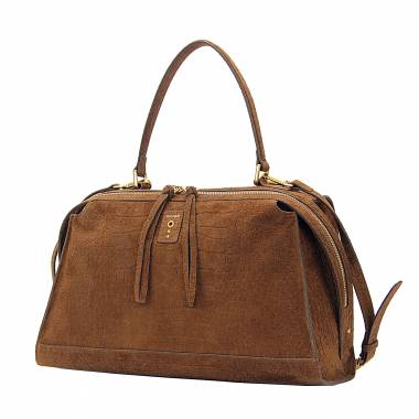 no:rae Metis Big Hand Bag  Cocco Suede Brown