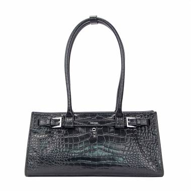 no:rae Valegro Baguette Cocco Leather Black