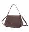 no:rae Globe Big Shoulder Bag  Tumbled Leather Dark Brown